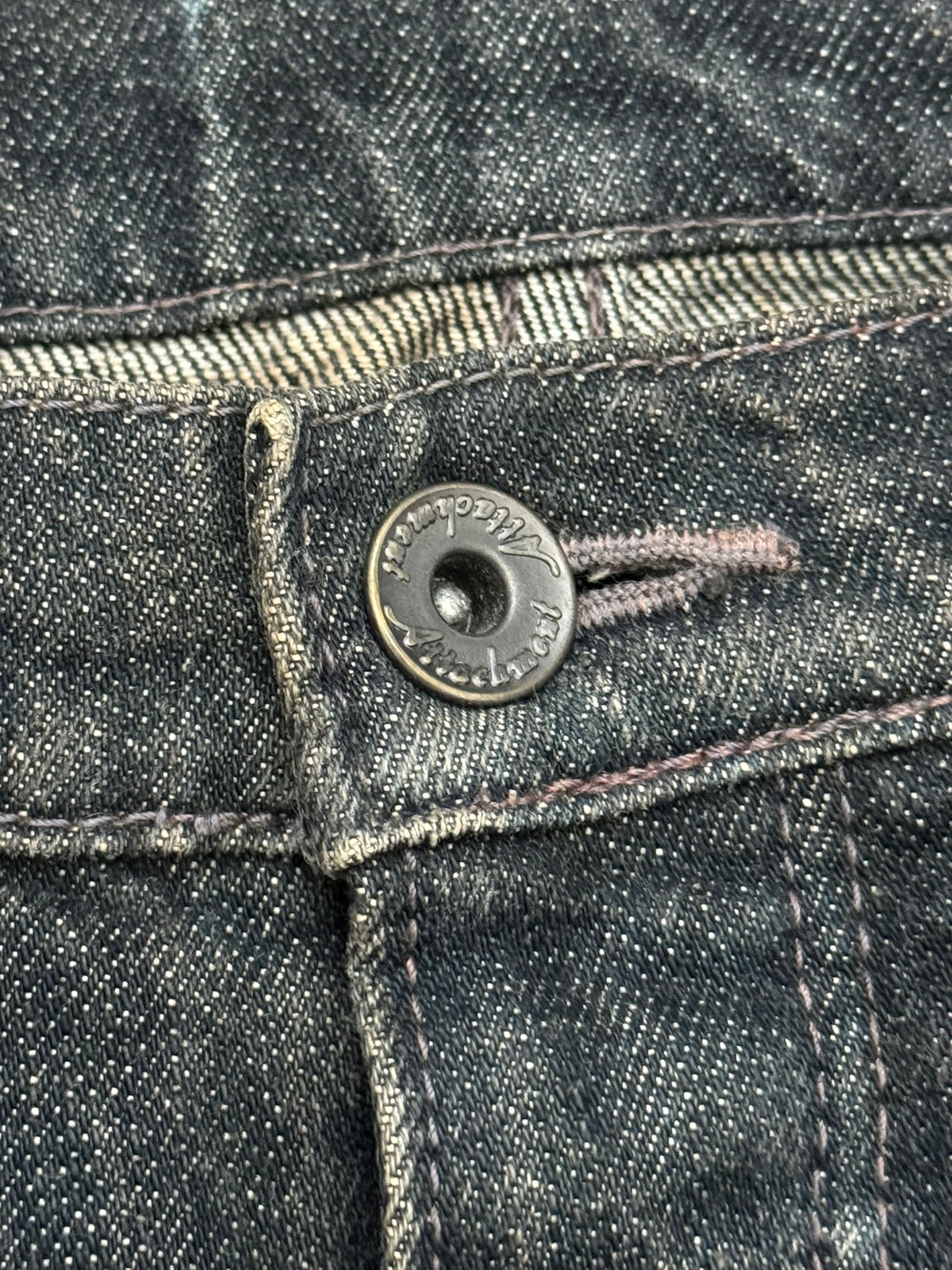 Kazuyuki Kumagai Attachment Faded Washed Bootcut Denim Jeans