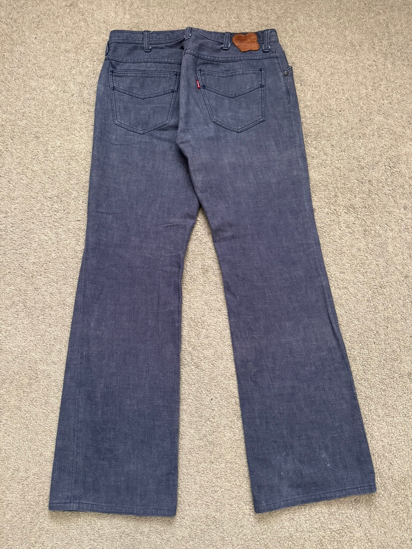 SS/AW03 Number (N)ine "Touch Me I'm Sick" Pain Flared Bootcut Denim Jeans