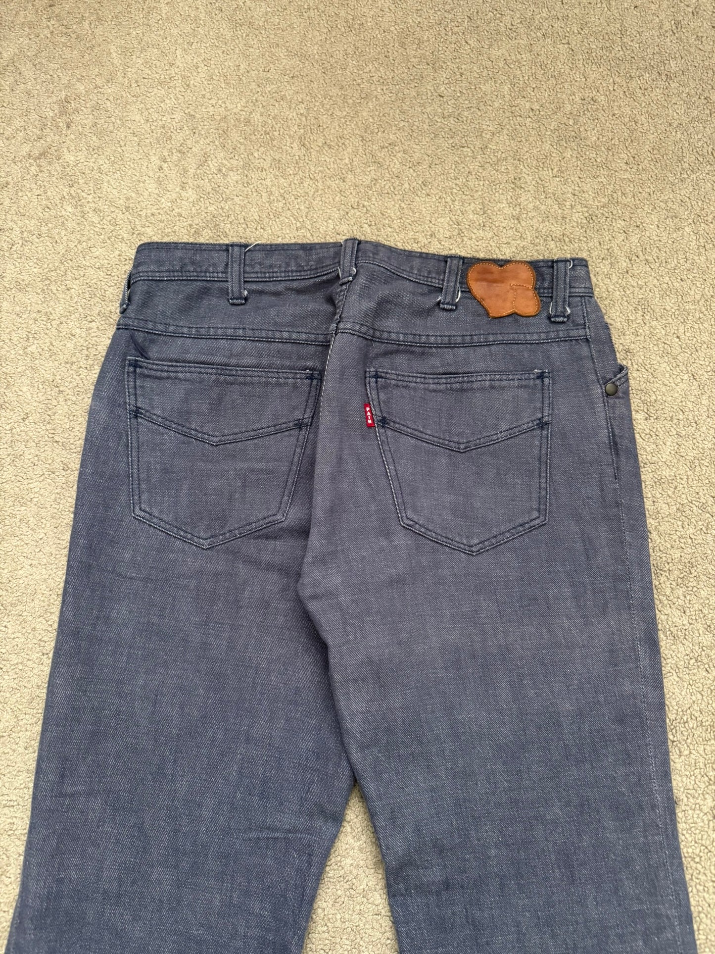 SS/AW03 Number (N)ine "Touch Me I'm Sick" Pain Flared Bootcut Denim Jeans