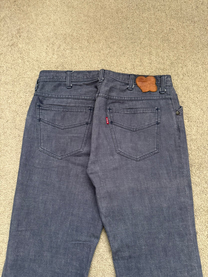 SS/AW03 Number (N)ine "Touch Me I'm Sick" Pain Flared Bootcut Denim Jeans