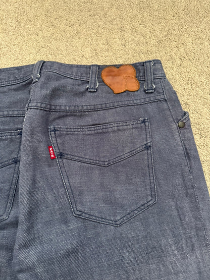 SS/AW03 Number (N)ine "Touch Me I'm Sick" Pain Flared Bootcut Denim Jeans
