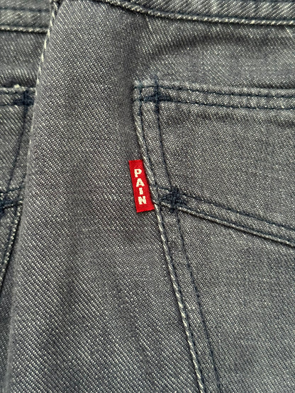 SS/AW03 Number (N)ine "Touch Me I'm Sick" Pain Flared Bootcut Denim Jeans