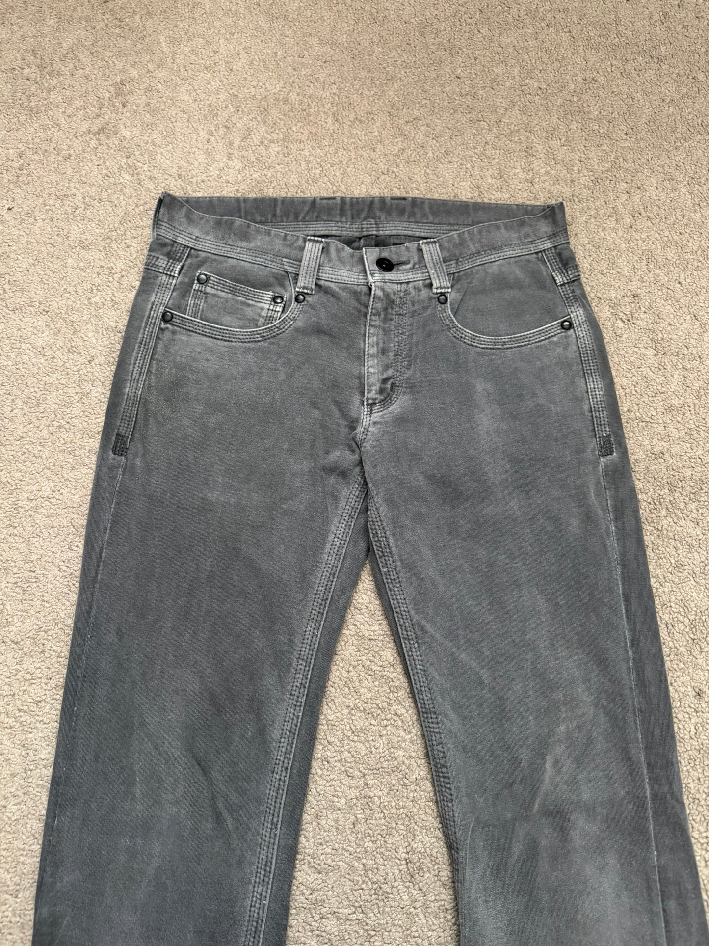 BLACKBARRETT by Neil Barret Overdye Bootcut Triple Stitch Pants
