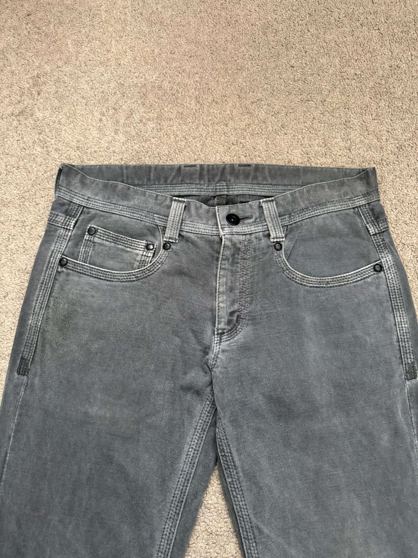 BLACKBARRETT by Neil Barret Overdye Bootcut Triple Stitch Pants