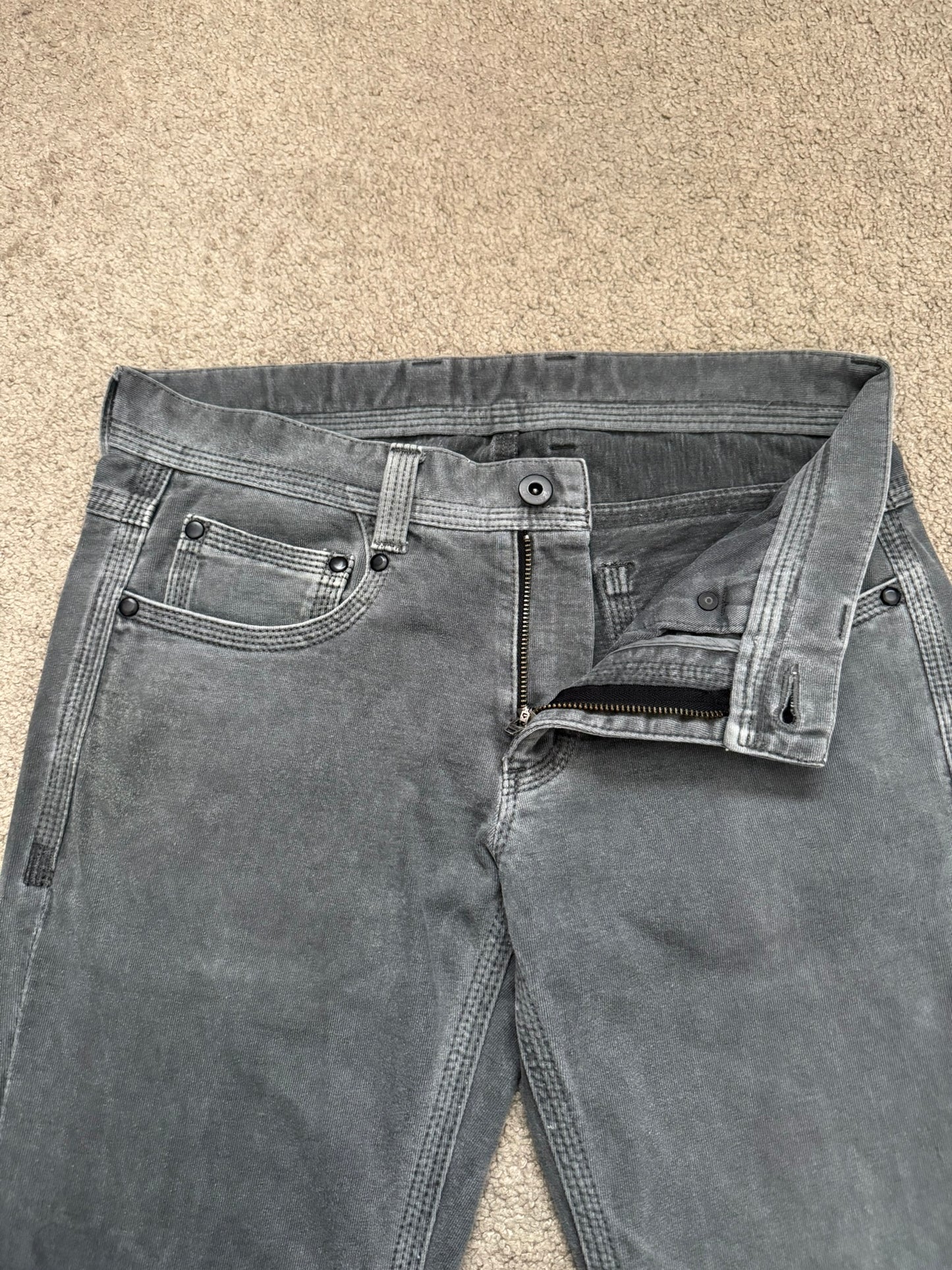 BLACKBARRETT by Neil Barret Overdye Bootcut Triple Stitch Pants