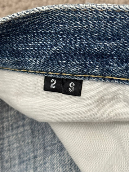 Kazuyuki Kumagai Attachment Washed Distressed Denim Jeans