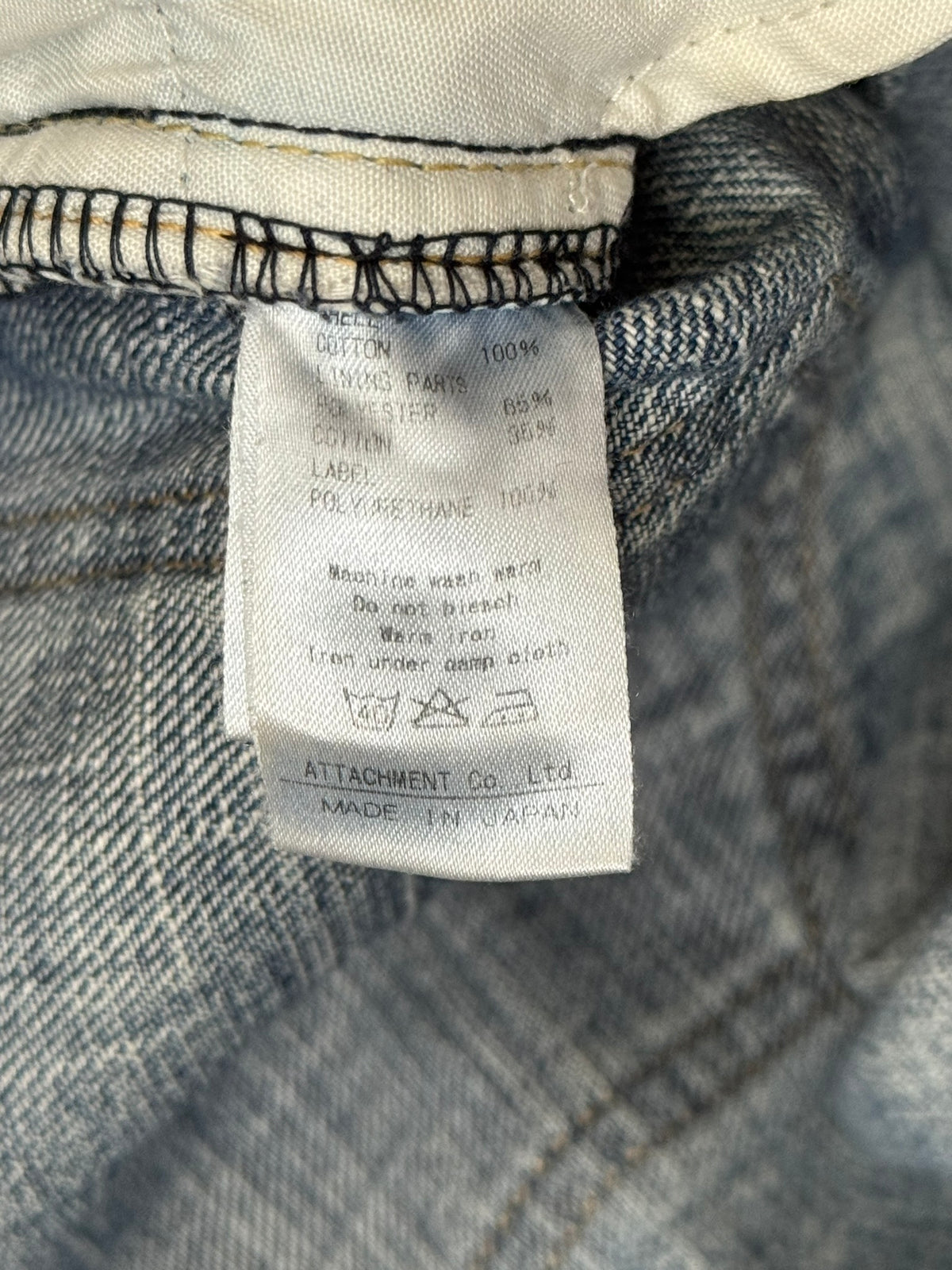 Kazuyuki Kumagai Attachment Washed Distressed Denim Jeans