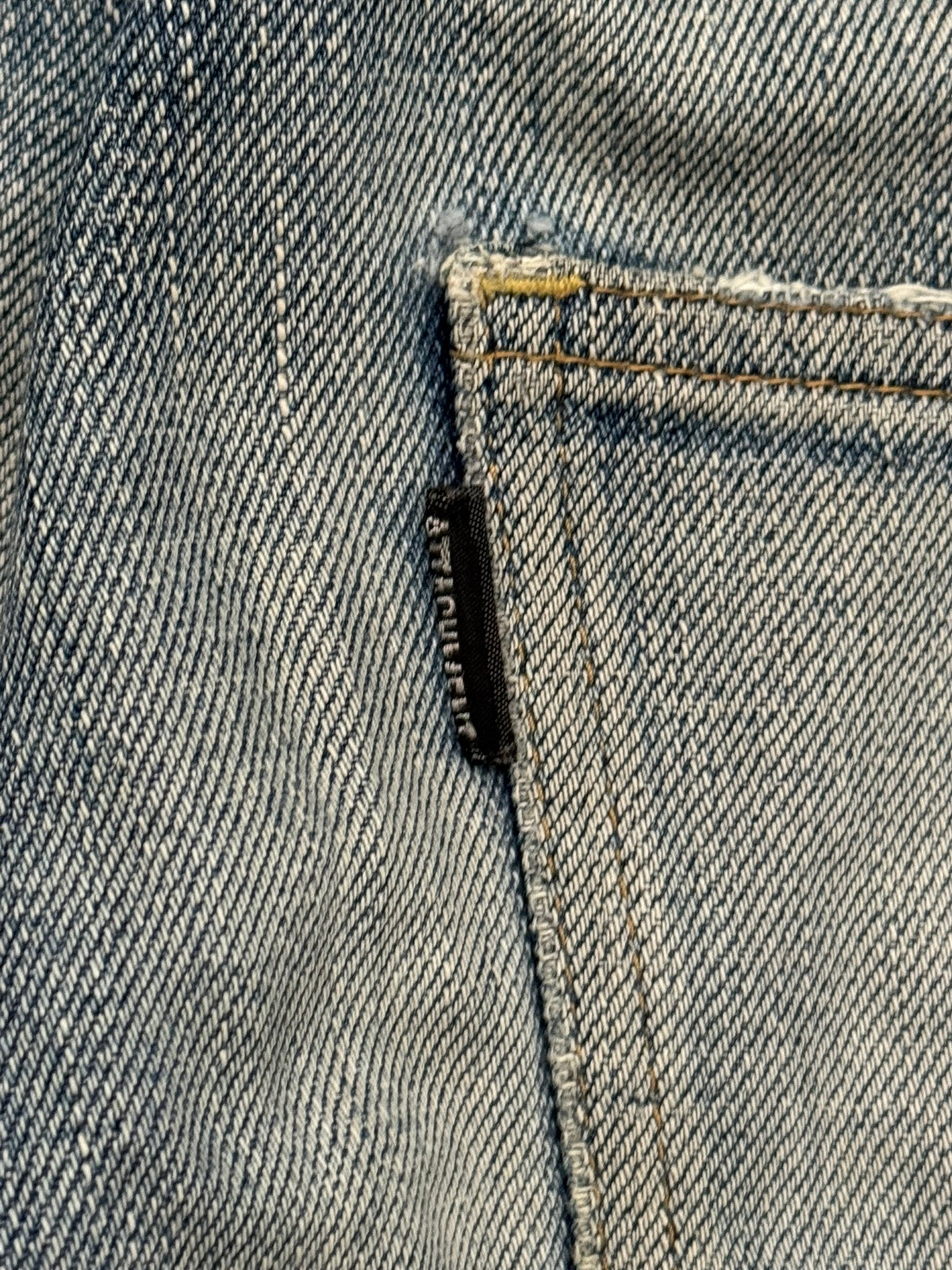 Kazuyuki Kumagai Attachment Washed Distressed Denim Jeans