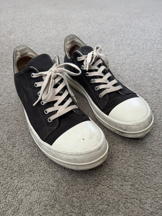 SS23 Rick Owens DRKSHDW Dark Dust Low Top Ramones Sneakers