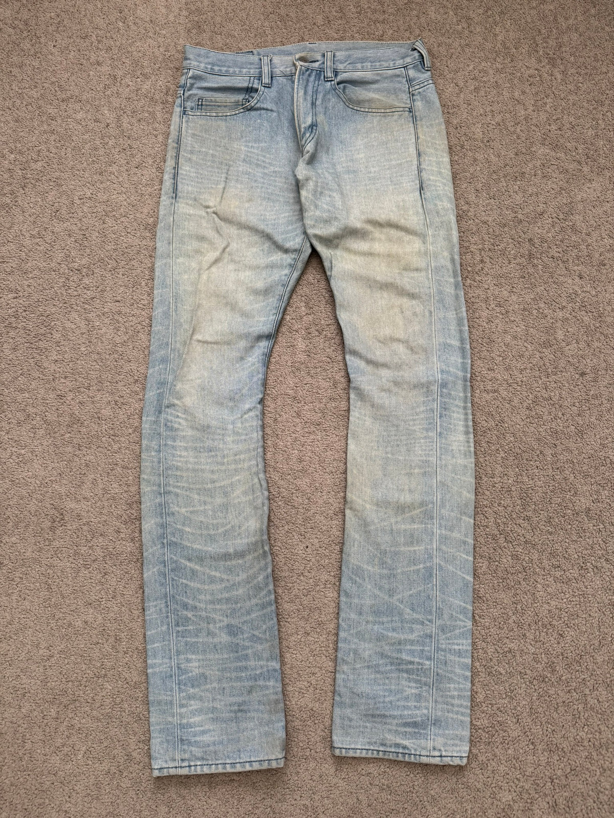 Lad Musician Light Mudwash Bootcut Flared Denim Jeans