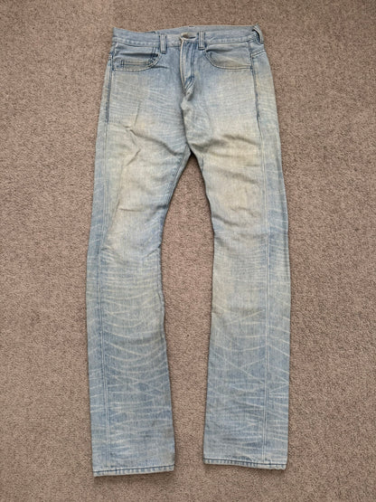 Lad Musician Light Mudwash Bootcut Flared Denim Jeans