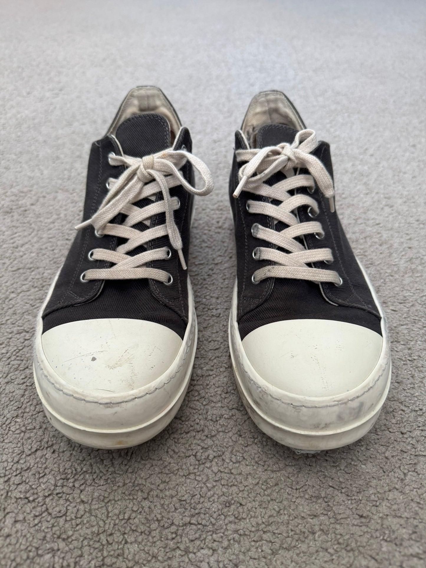 SS23 Rick Owens DRKSHDW Dark Dust Low Top Ramones Sneakers