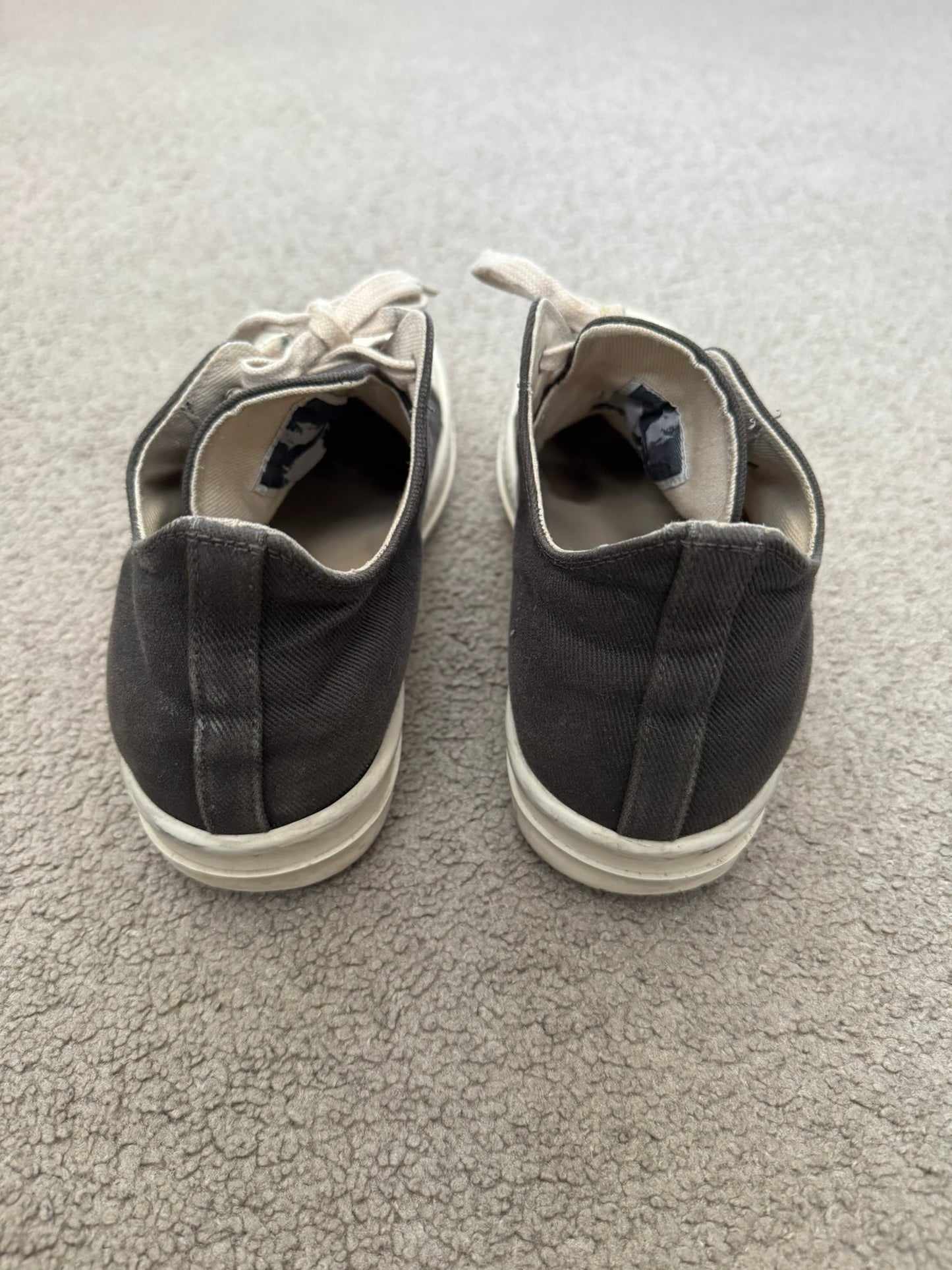 SS23 Rick Owens DRKSHDW Dark Dust Low Top Ramones Sneakers