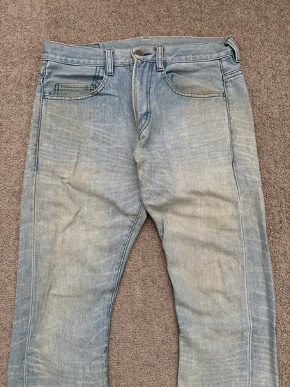 Lad Musician Light Mudwash Bootcut Flared Denim Jeans