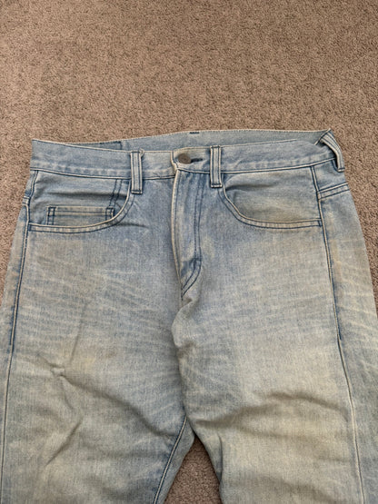 Lad Musician Light Mudwash Bootcut Flared Denim Jeans