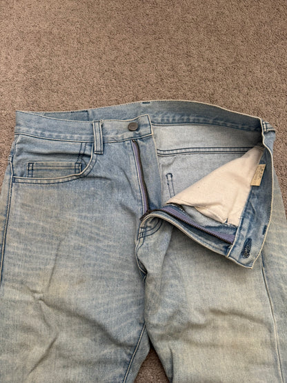 Lad Musician Light Mudwash Bootcut Flared Denim Jeans