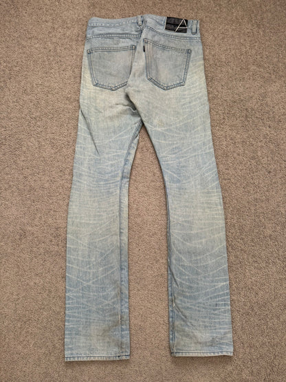 Lad Musician Light Mudwash Bootcut Flared Denim Jeans