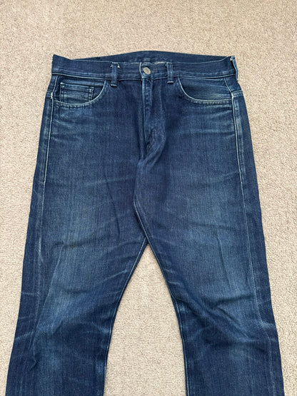 Lad Musician Faded Indigo Bootcut Flared Denim Jeans