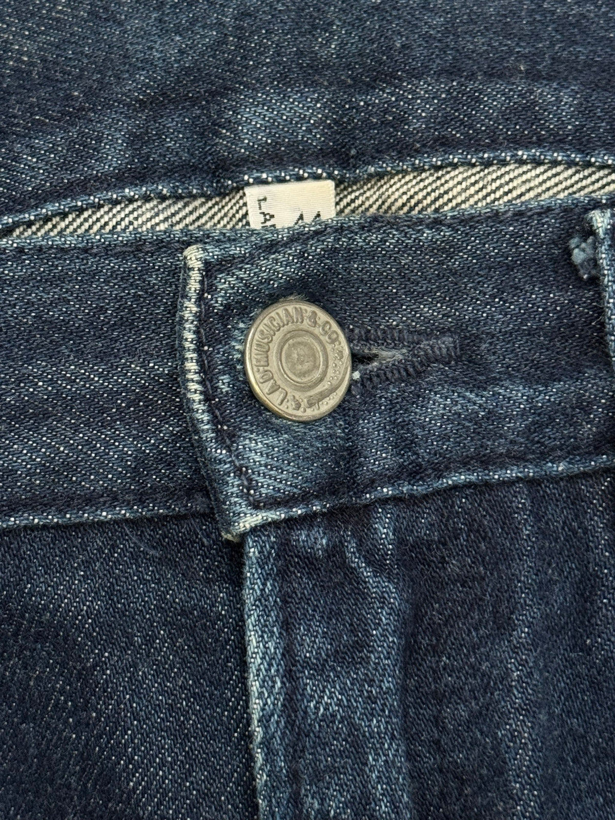 Lad Musician Faded Indigo Bootcut Flared Denim Jeans