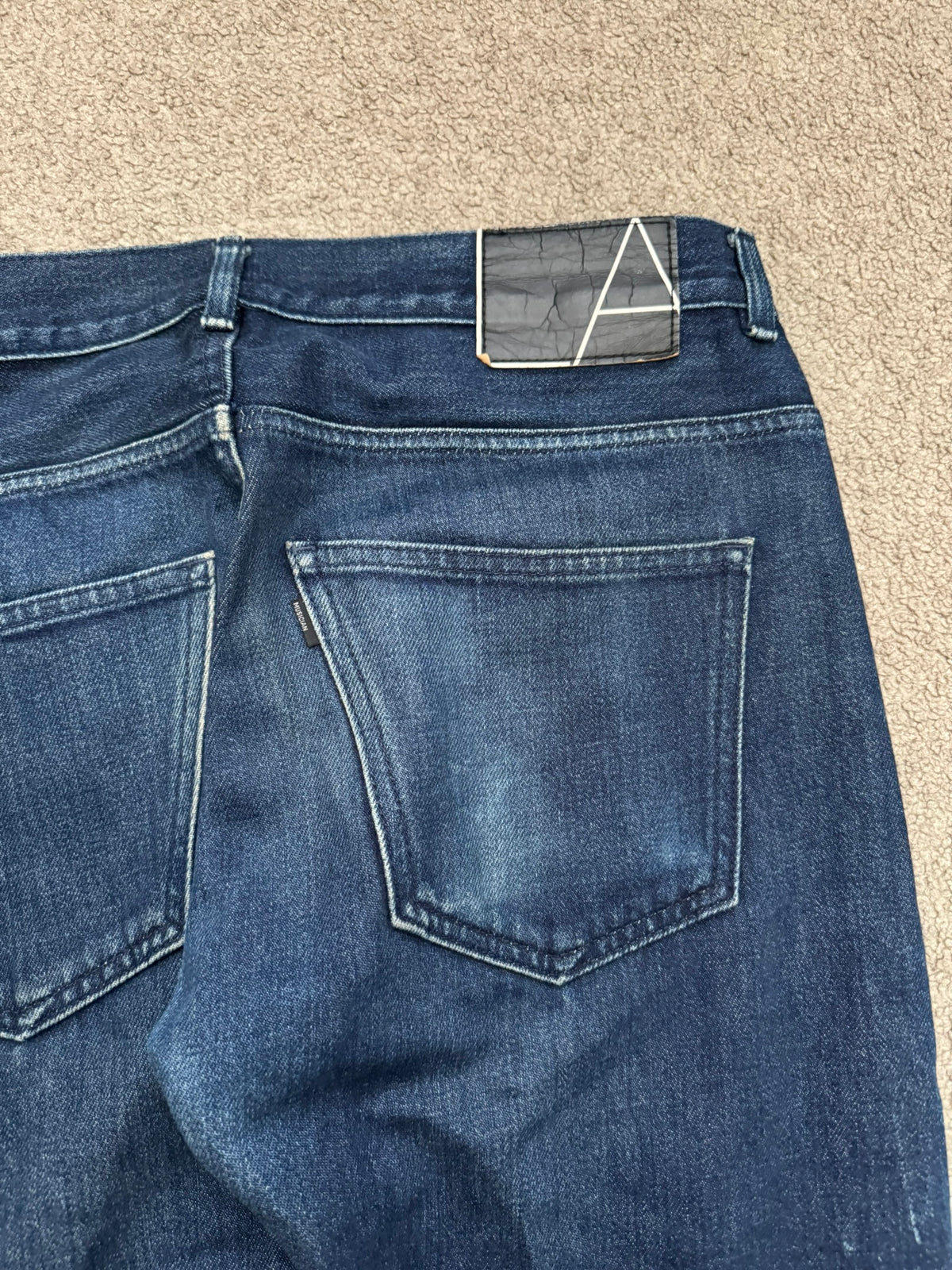 Lad Musician Faded Indigo Bootcut Flared Denim Jeans