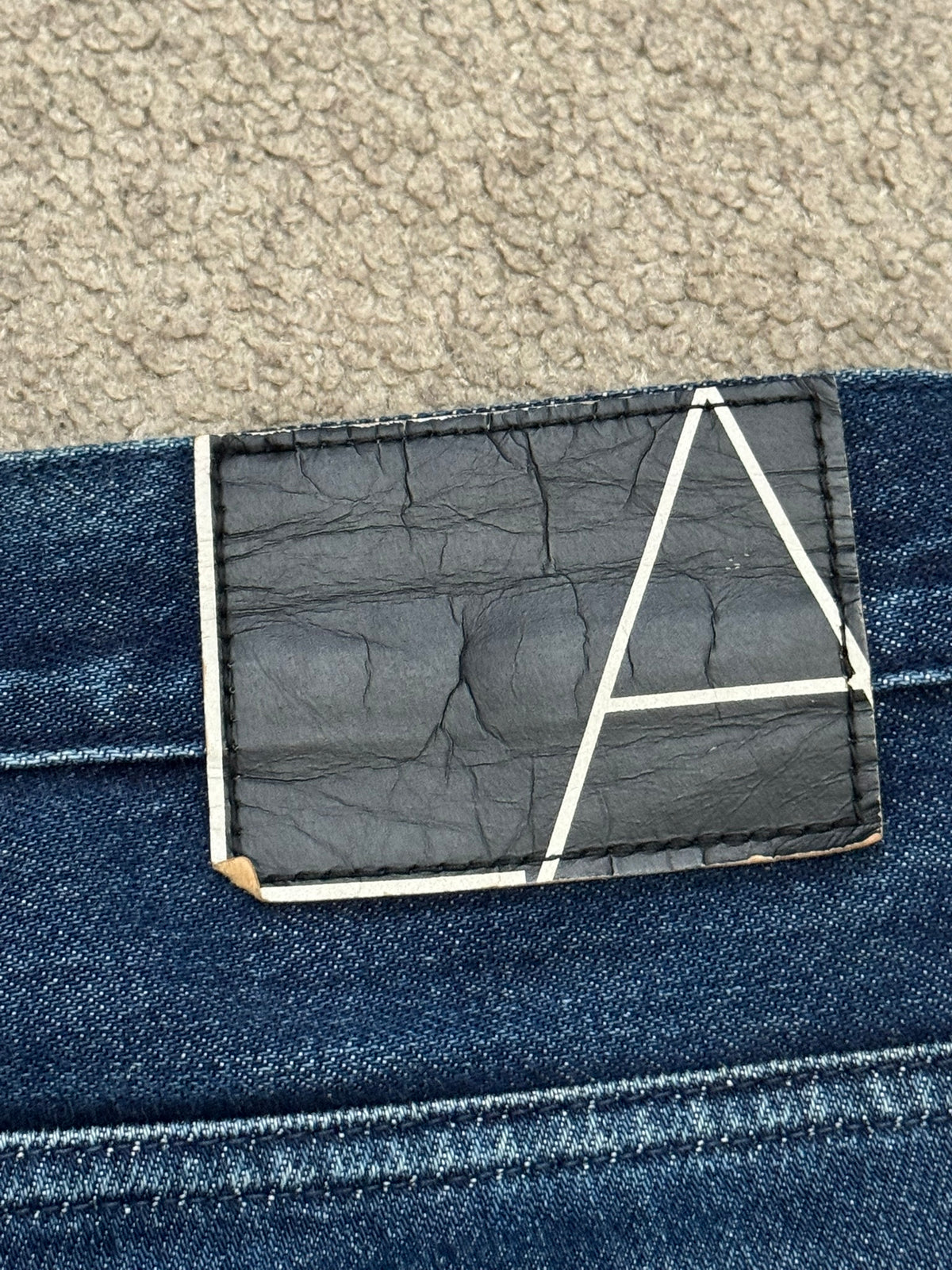 Lad Musician Faded Indigo Bootcut Flared Denim Jeans
