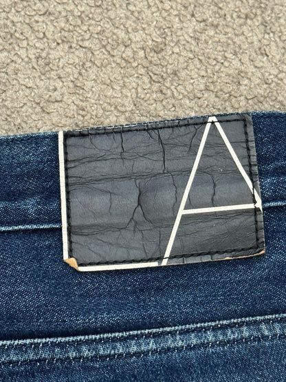 Lad Musician Faded Indigo Bootcut Flared Denim Jeans