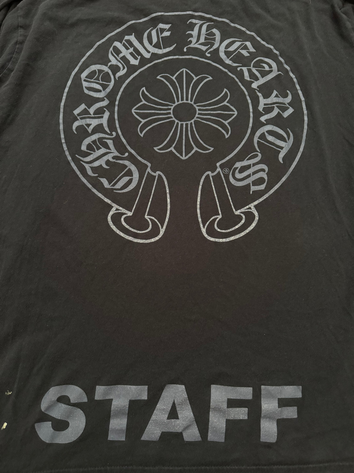 Chrome Hearts Horseshoe Logo STAFF Long Sleeve T Shirt