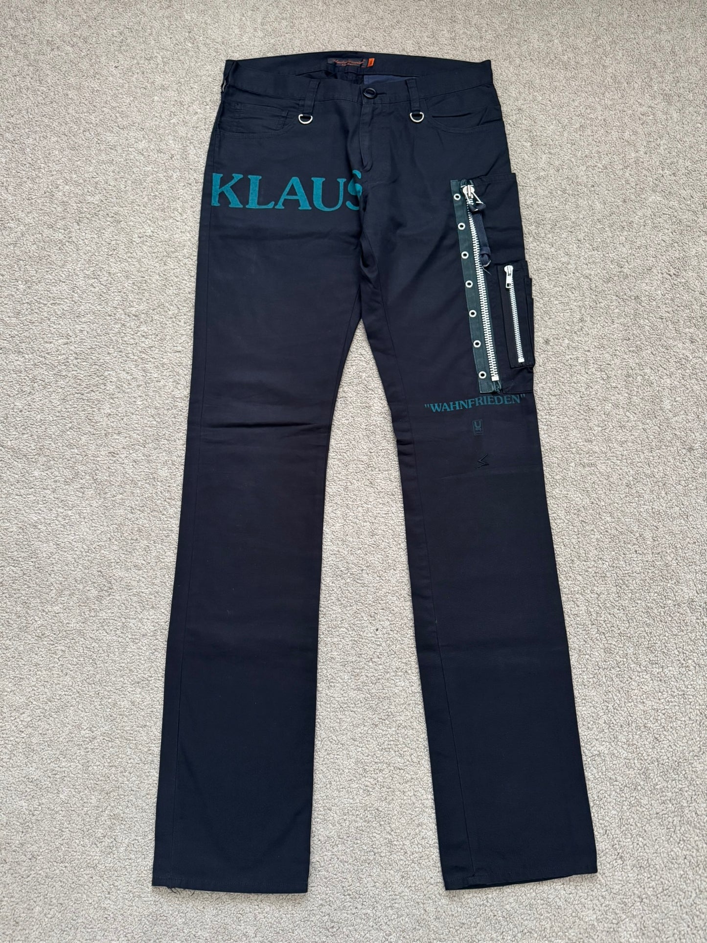 SS06 Undercover "Klaus" MA-1 Zip Cargo Pants