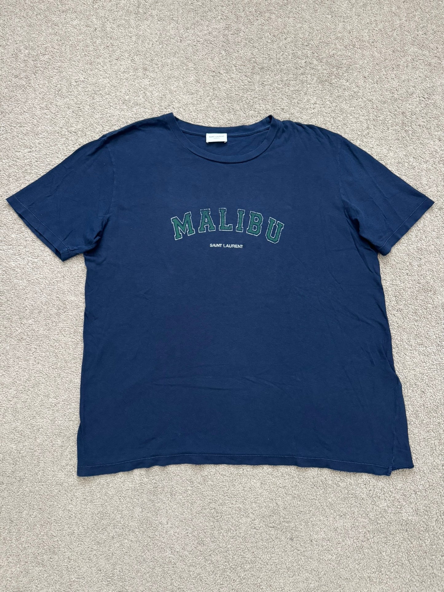SS20 Saint Laurent Paris Malibu Logo T Shirt