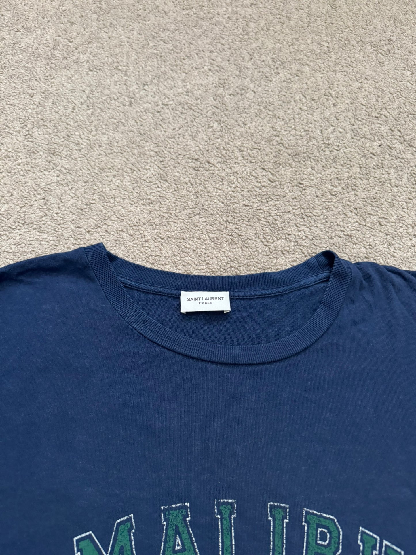 SS20 Saint Laurent Paris Malibu Logo T Shirt