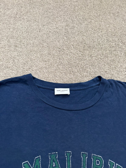 SS20 Saint Laurent Paris Malibu Logo T Shirt