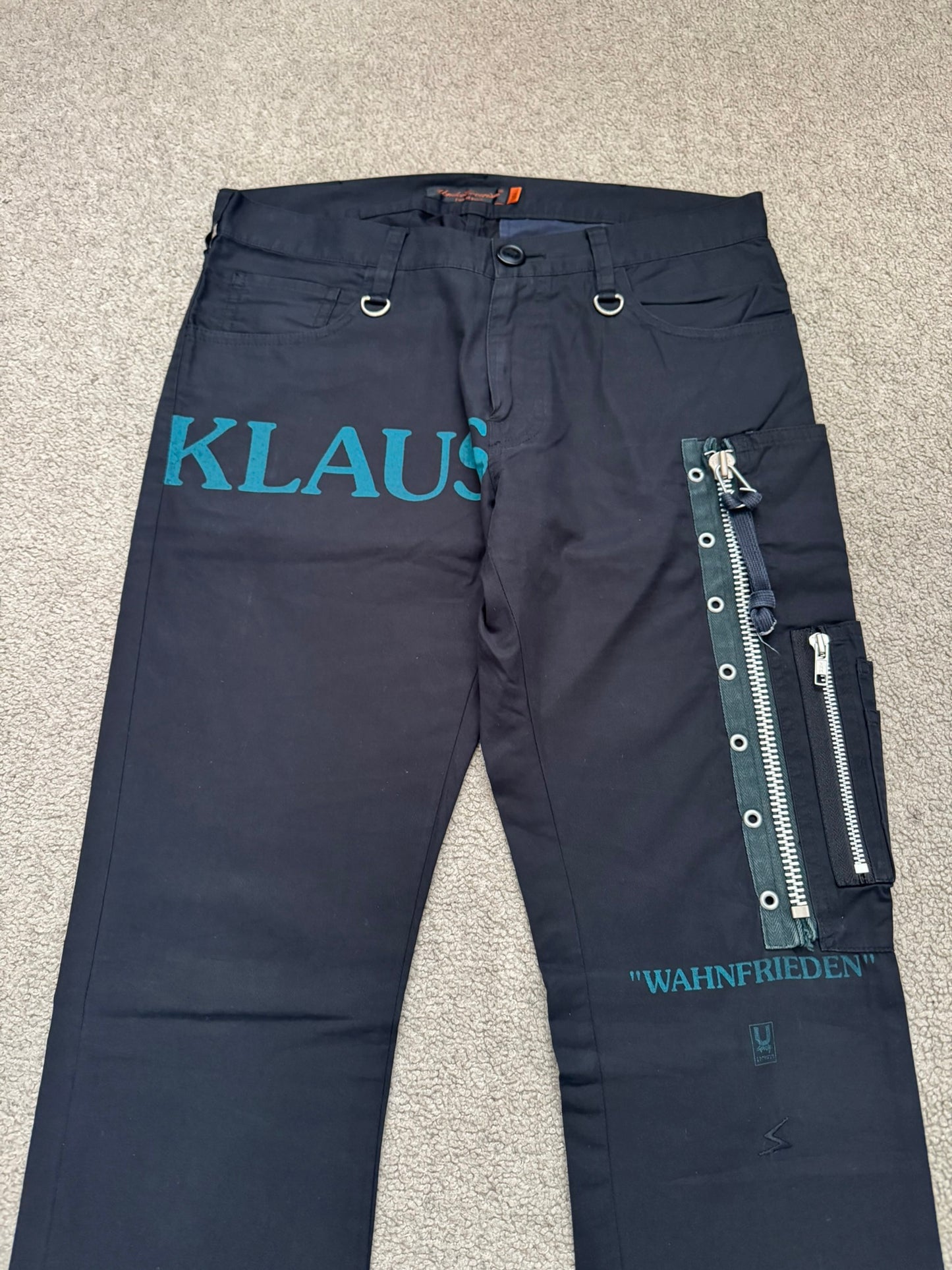 SS06 Undercover "Klaus" MA-1 Zip Cargo Pants