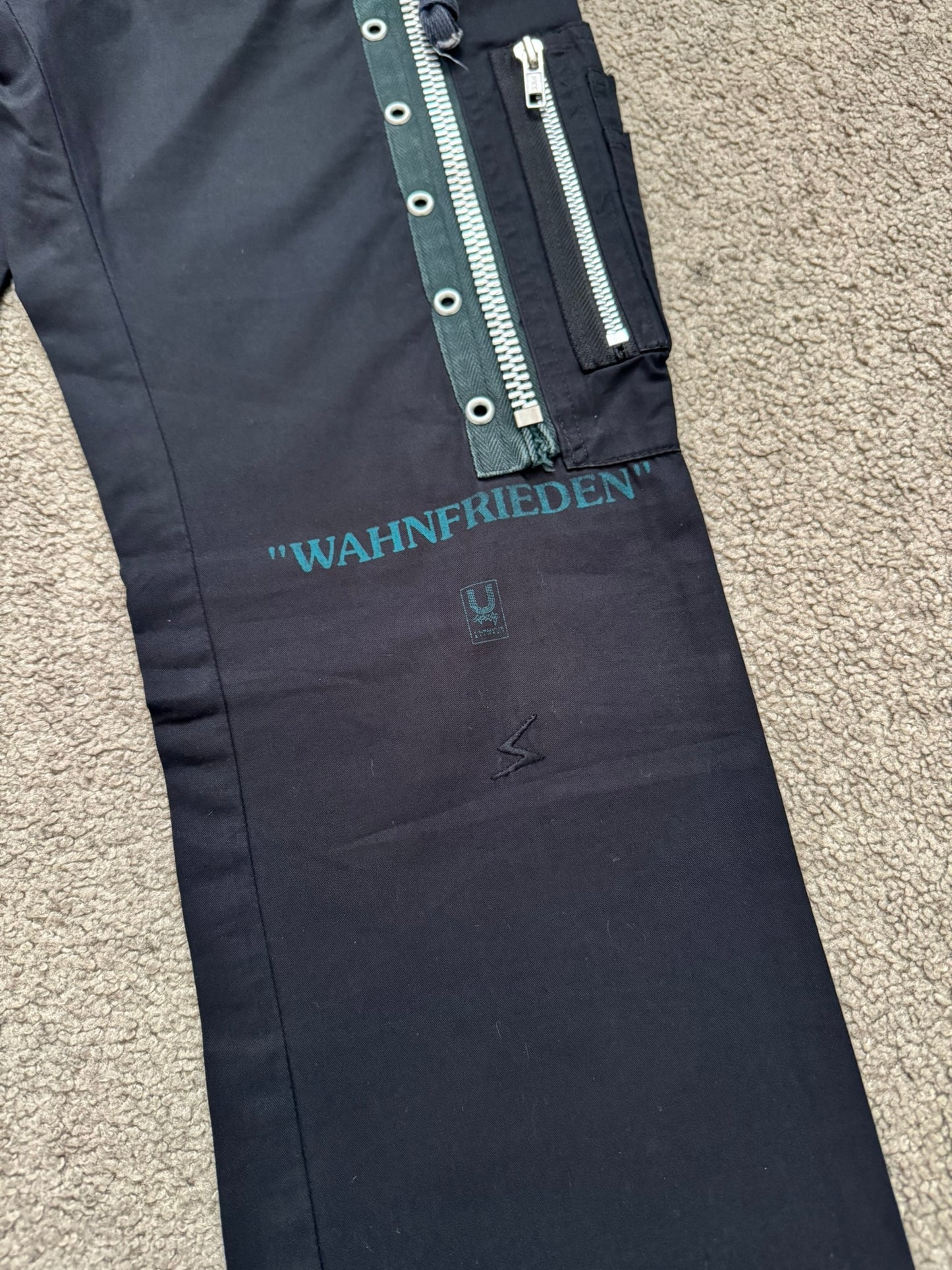 SS06 Undercover "Klaus" MA-1 Zip Cargo Pants