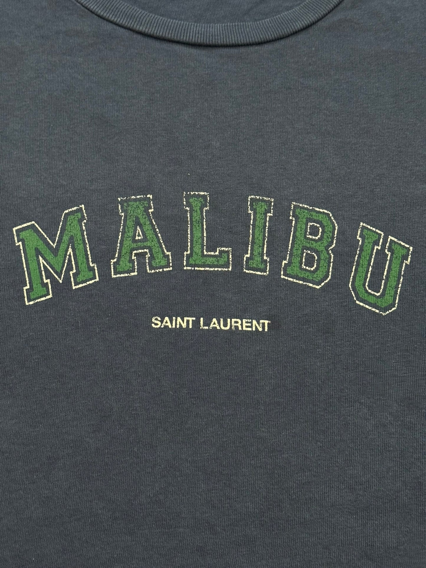 SS20 Saint Laurent Paris Malibu Logo T Shirt
