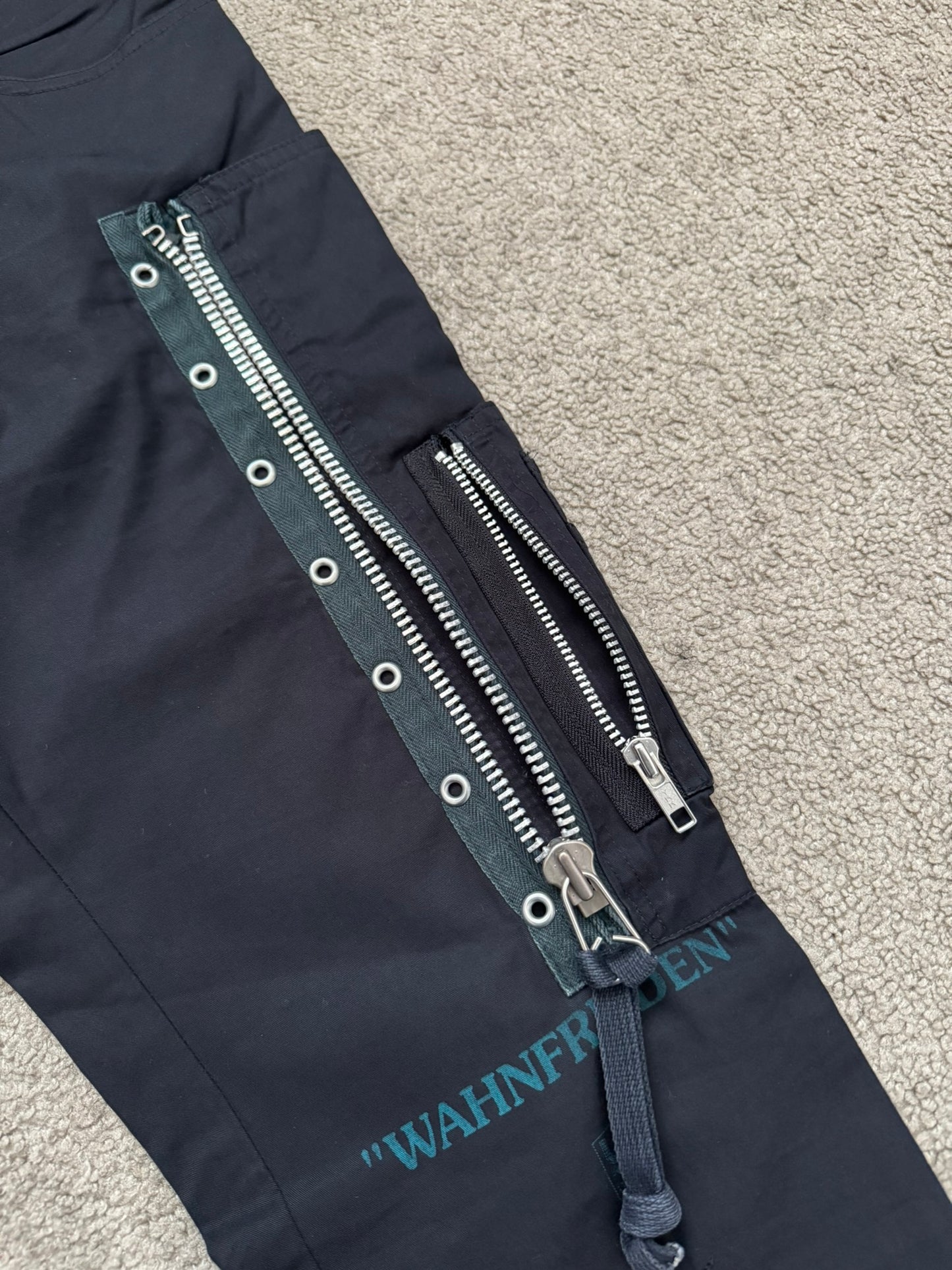SS06 Undercover "Klaus" MA-1 Zip Cargo Pants
