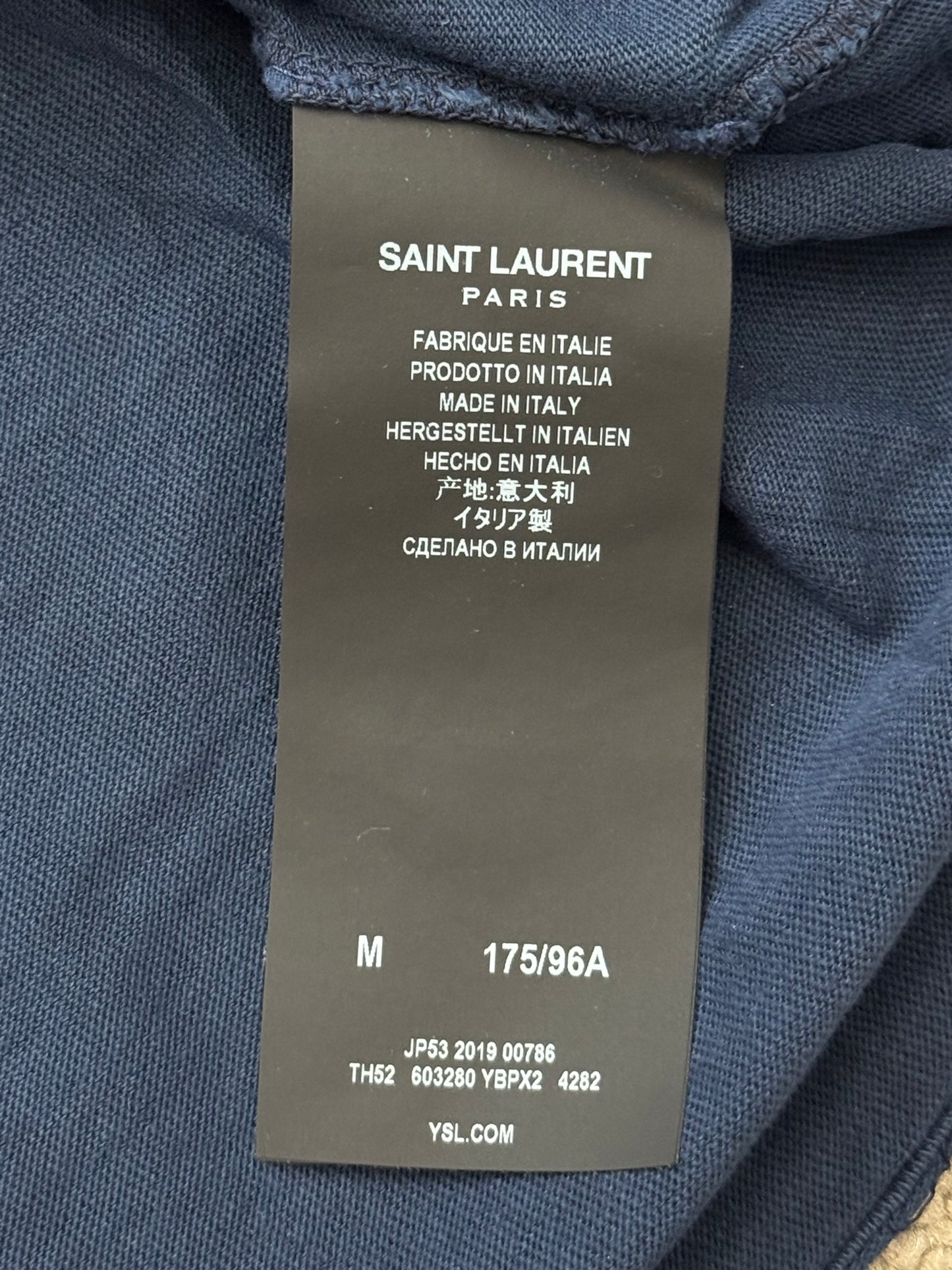 SS20 Saint Laurent Paris Malibu Logo T Shirt