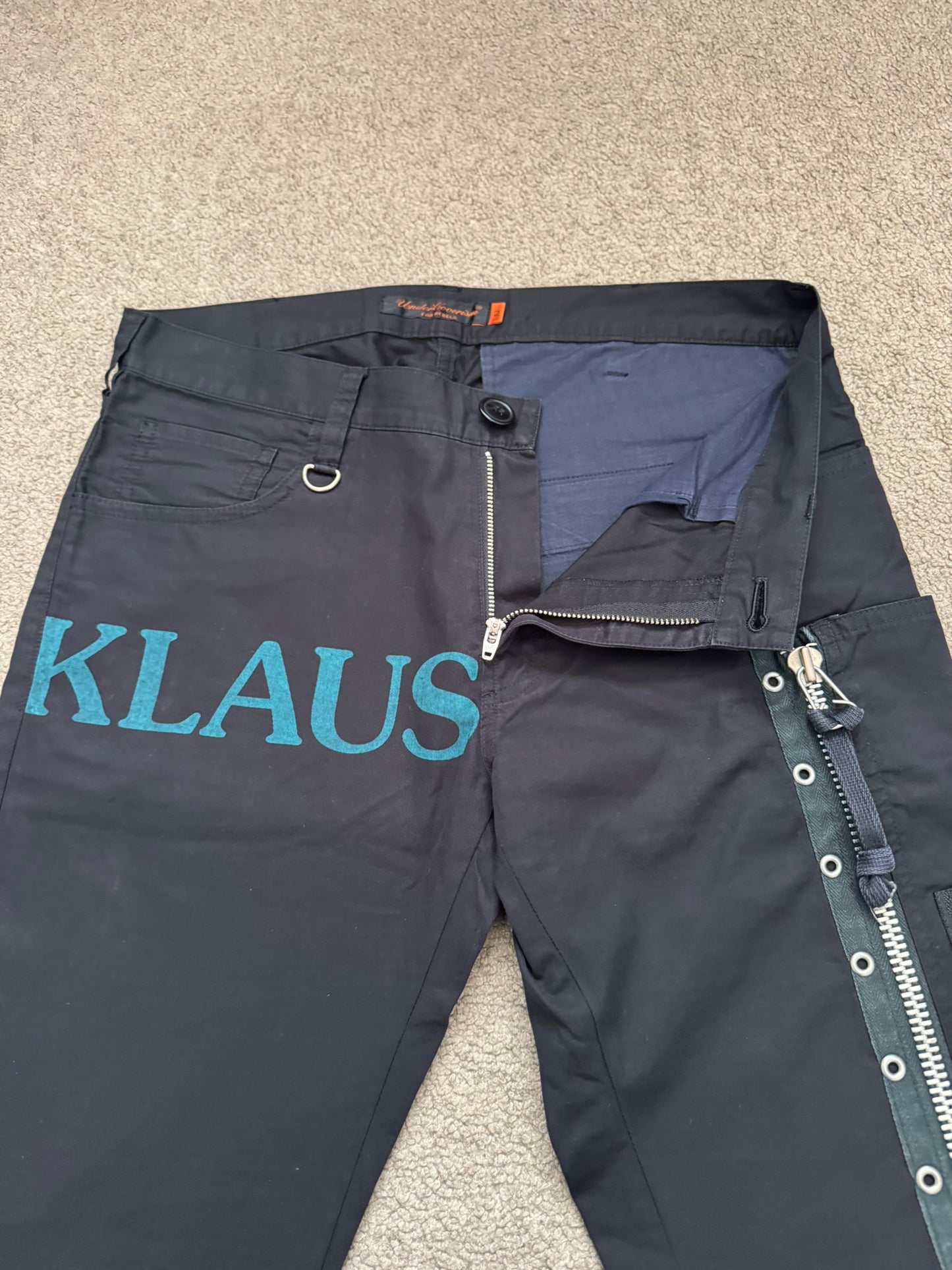 SS06 Undercover "Klaus" MA-1 Zip Cargo Pants