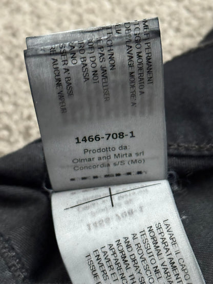 SS14 Rick Owens DRKSHDW Black Waxed Memphis Cut Biker Jeans