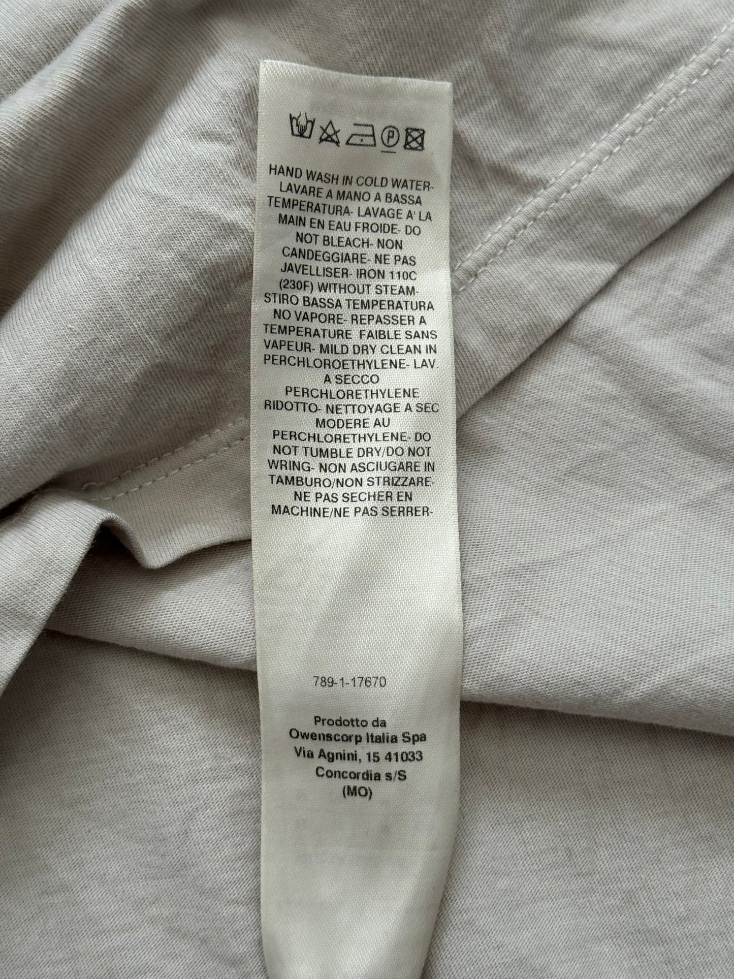 FW21 Rick Owens "Gethsemane" Cropped Ringer Level T Shirt