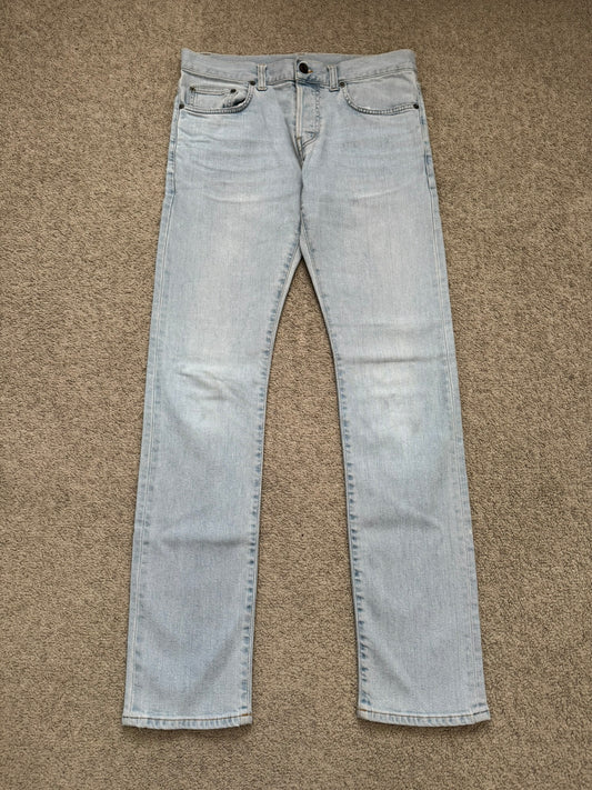 SS14 Saint Laurent by Hedi Slimane Light Washed D01 Denim Jeans