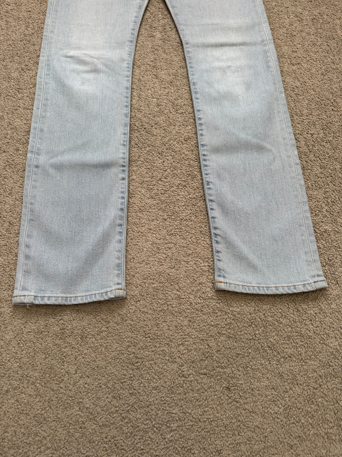 SS14 Saint Laurent by Hedi Slimane Light Washed D01 Denim Jeans