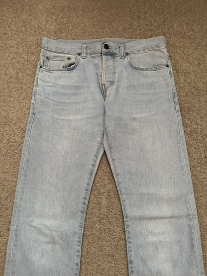 SS14 Saint Laurent by Hedi Slimane Light Washed D01 Denim Jeans