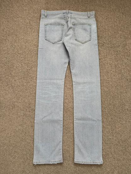 SS14 Saint Laurent by Hedi Slimane Light Washed D01 Denim Jeans