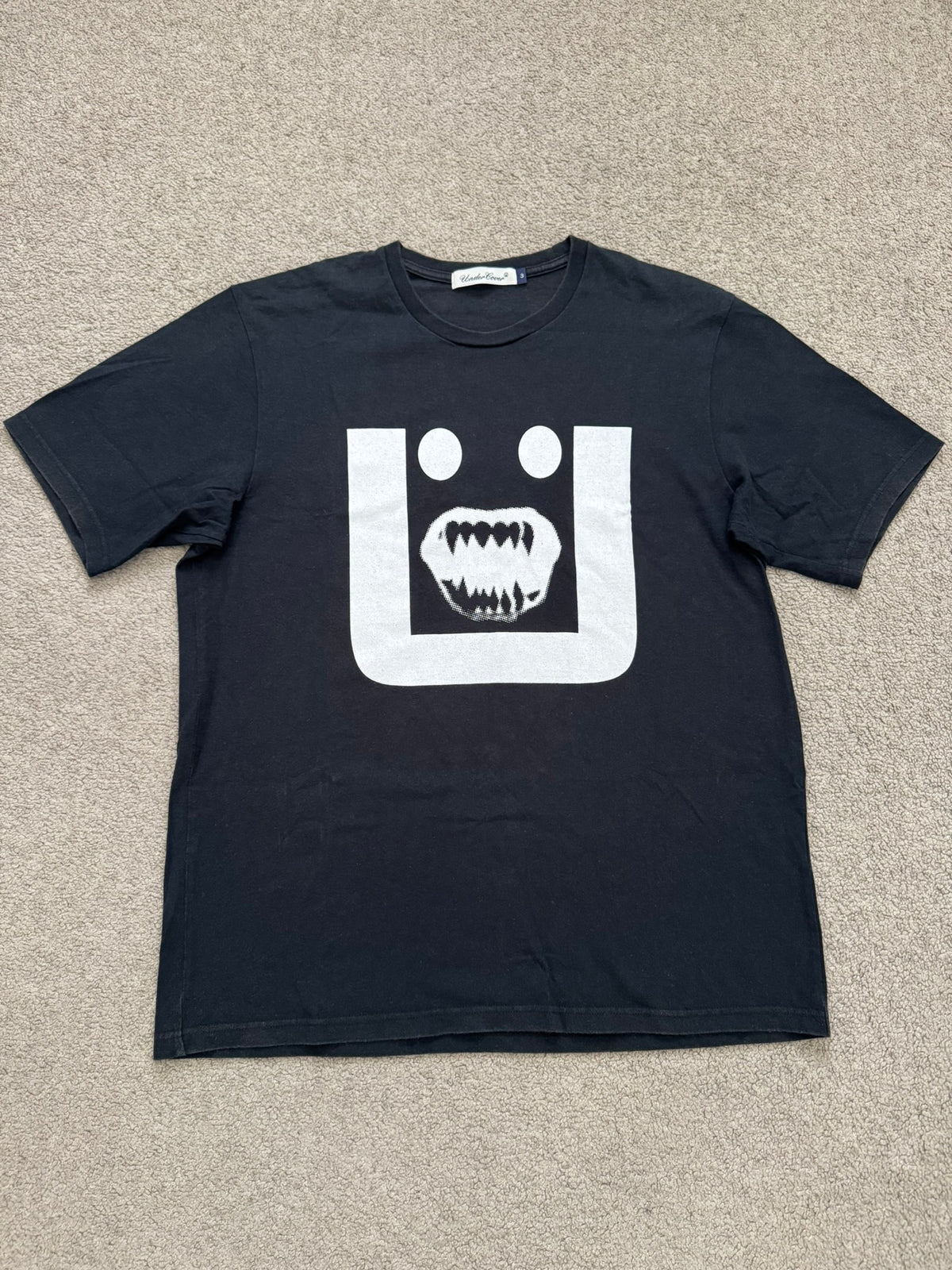 SS17 Undercover Vampire Fang Face Logo Graphic T Shirt