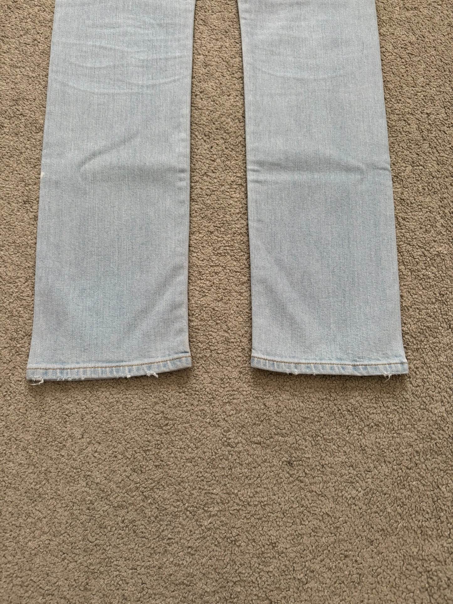 SS14 Saint Laurent by Hedi Slimane Light Washed D01 Denim Jeans