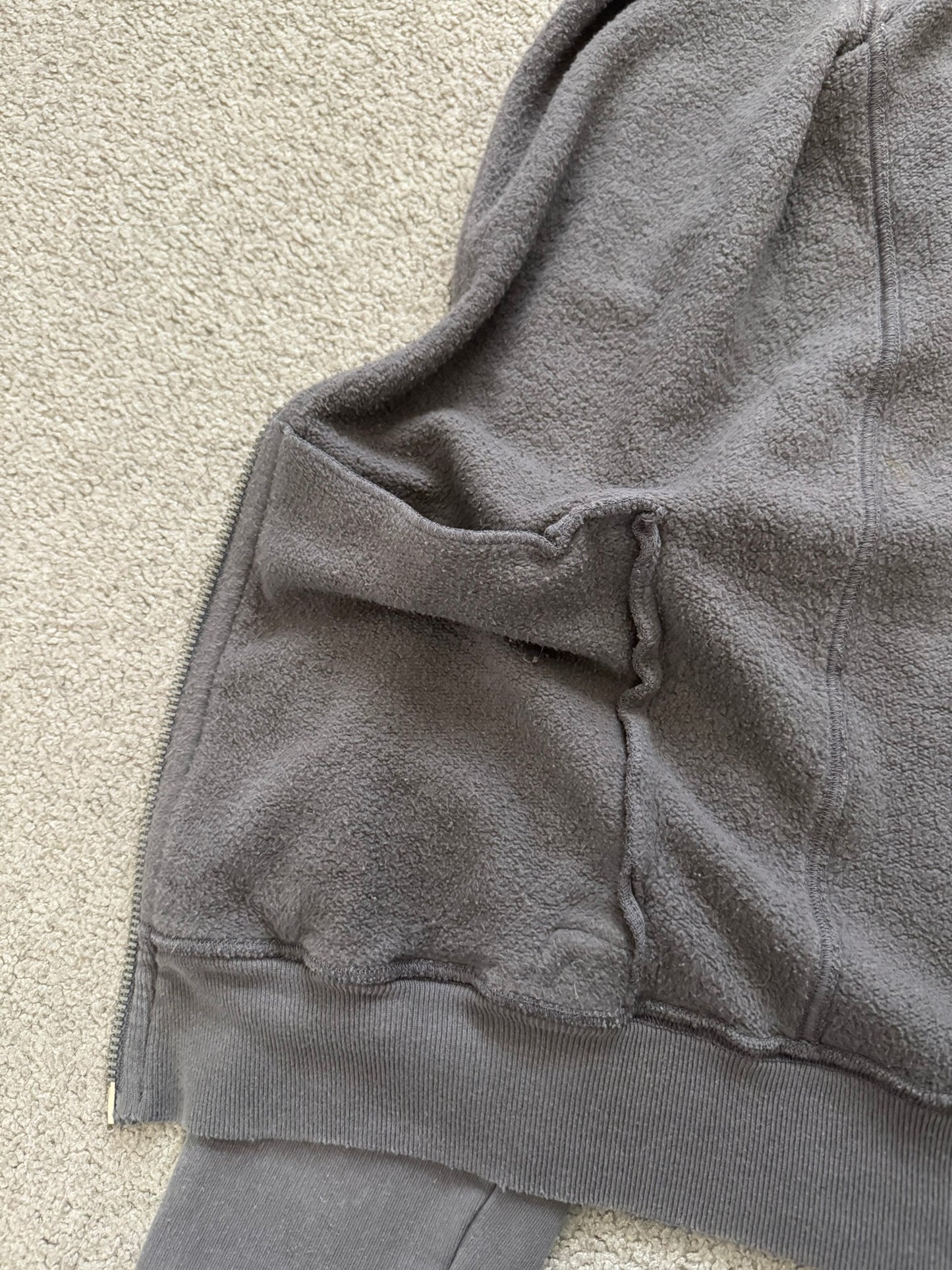 2010s Rick Owens DRKSHDW Dust Cotton Felpa Bomber Jacket