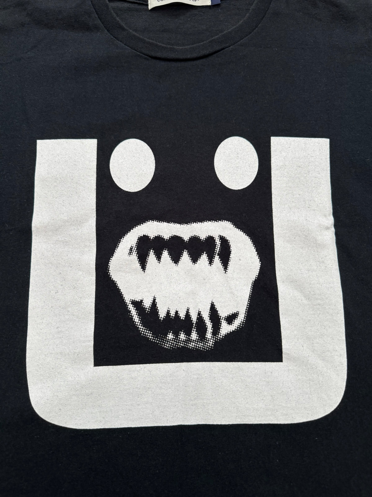 SS17 Undercover Vampire Fang Face Logo Graphic T Shirt