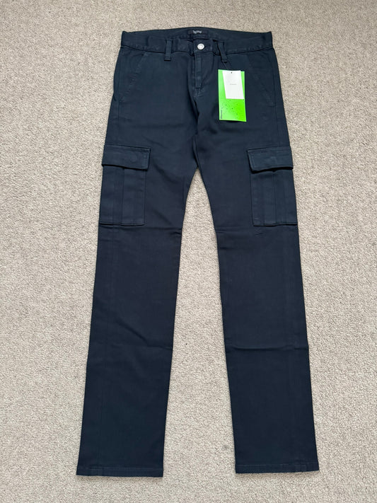 SS11 Undercover "Underman" Navy Lightning Bolt Cargo Jeans