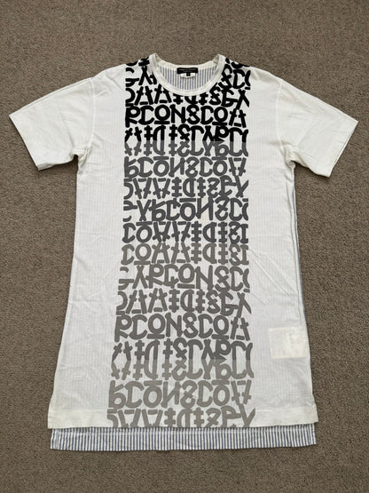 SS15 Comme Des Garcons Homme Plus Graffiti Hybrid T Shirt