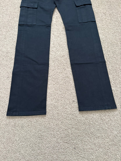 SS11 Undercover "Underman" Navy Lightning Bolt Cargo Jeans